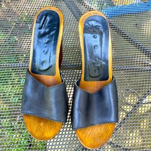 ALDO Pre owned WOODEN wedges sandals